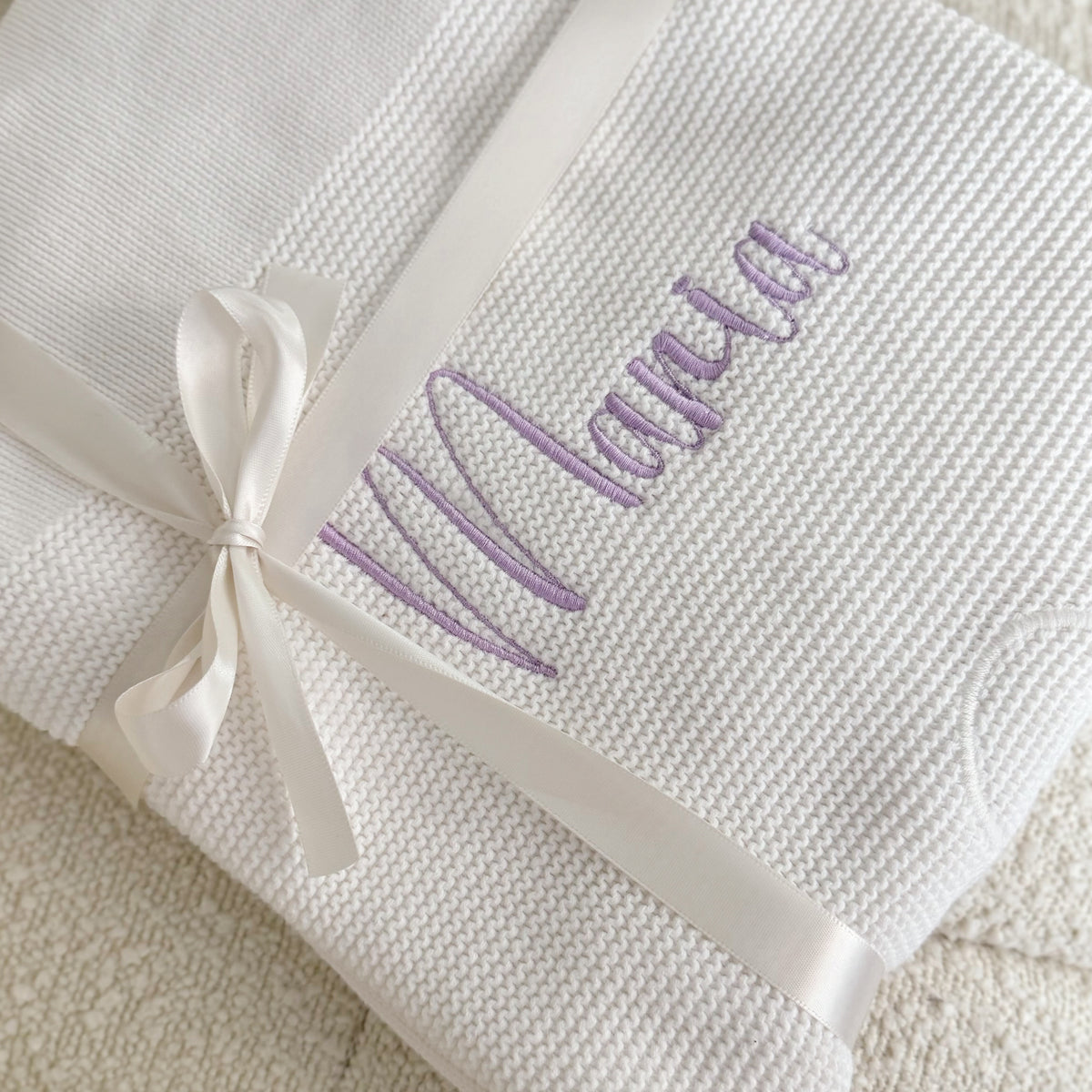Cross Embroidered Blanket