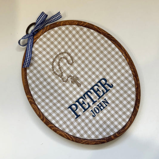 Rosary Embroidery Name